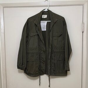 Current/Elliott Green Utility Jacket Relaxed Fit size 1